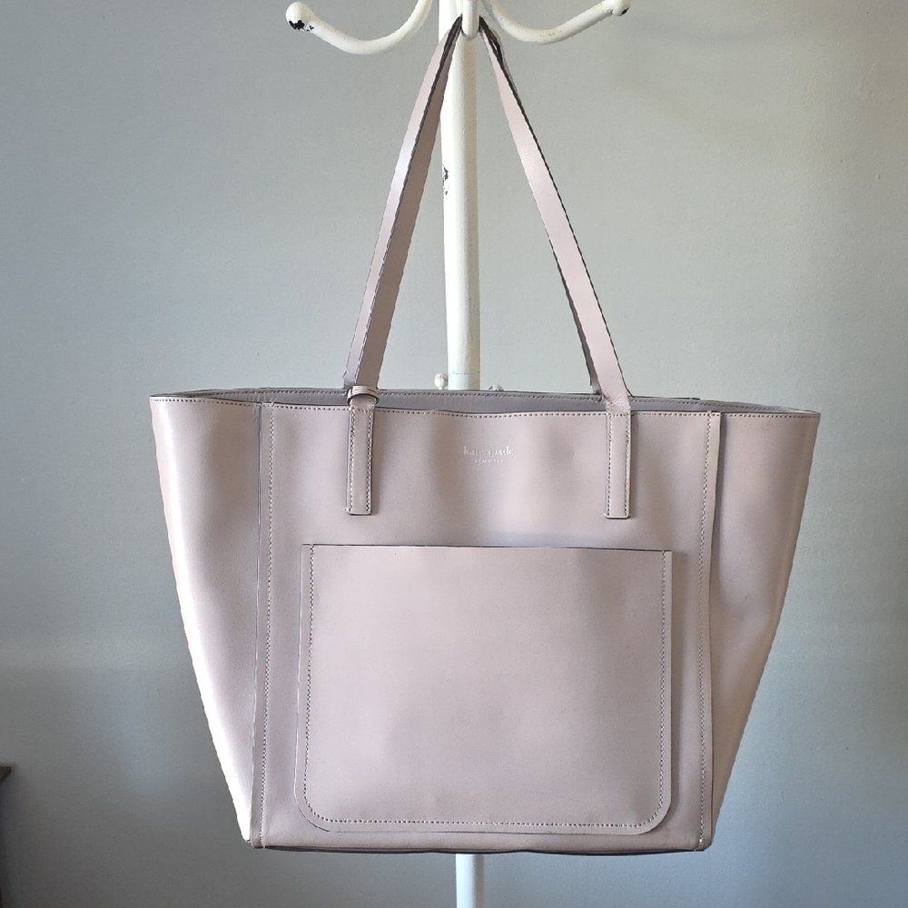 Kate Spade Light Gray/Tan  Tote Bag
